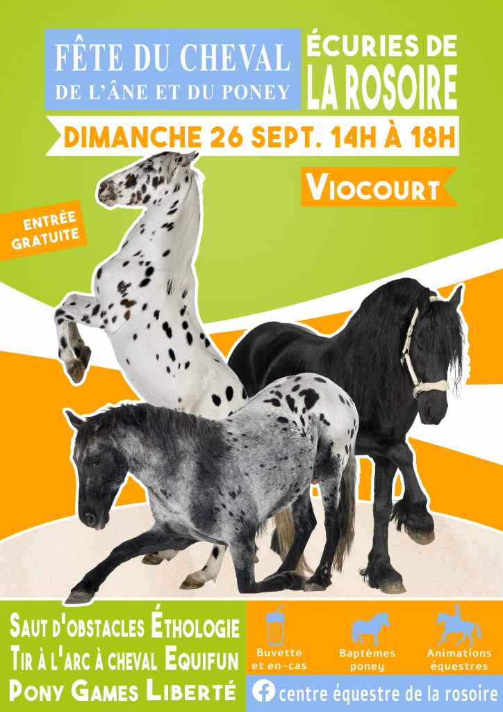 affiche fĂŞte du cheval